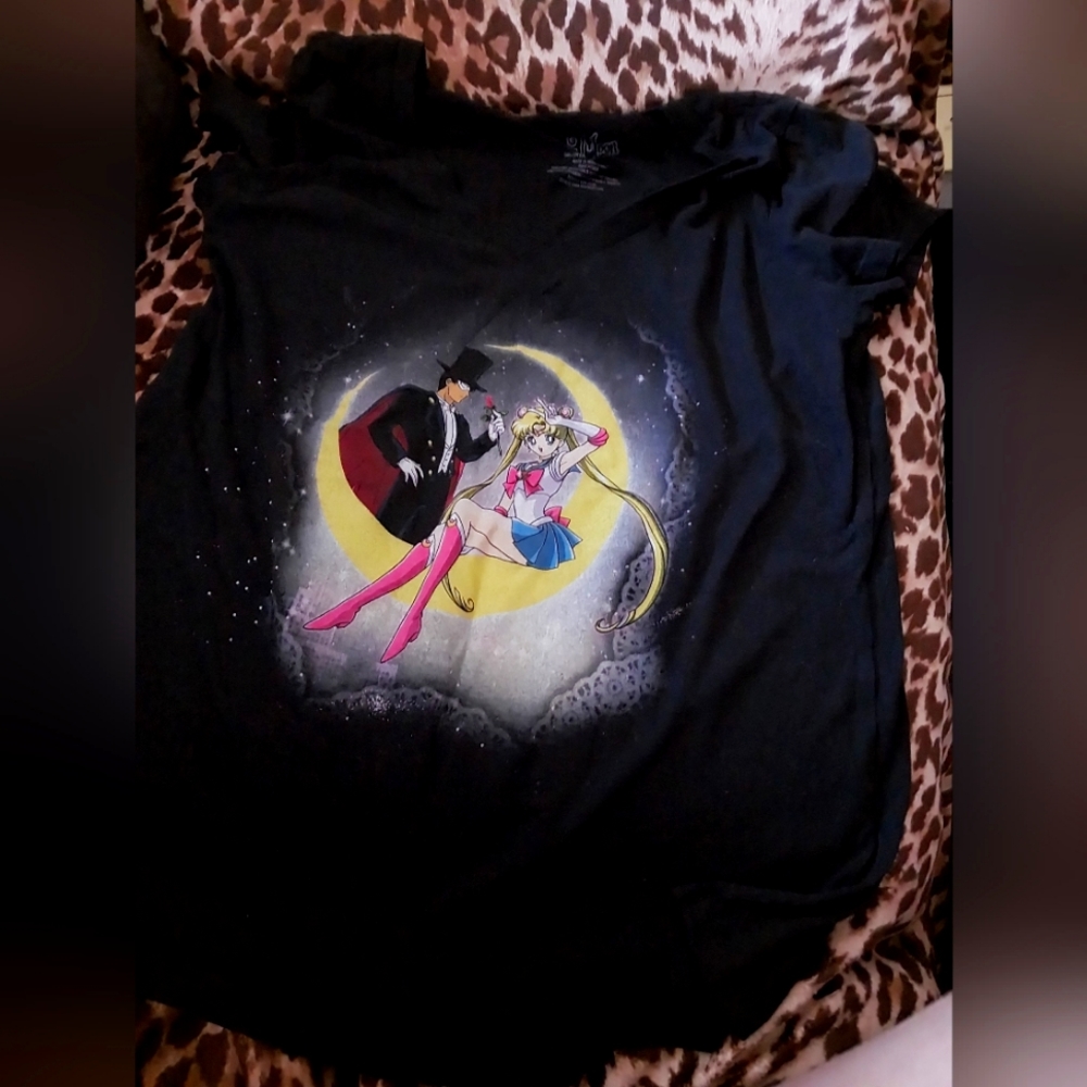 Sailor moon and tuxedo mask t shirts